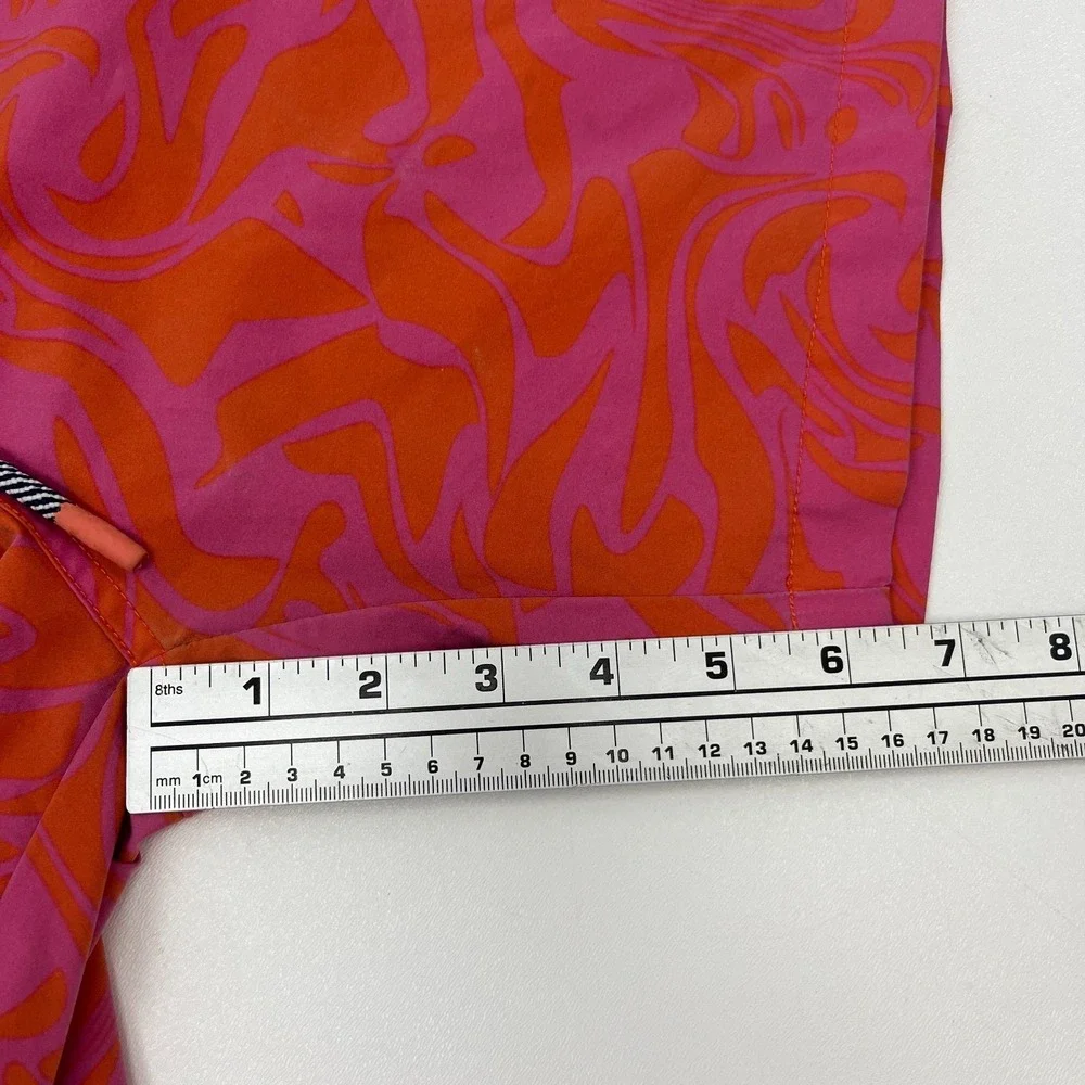 Psycho Bunny x Swims Swim‎ Shorts Pink Orange Mens XL Colorful Beach Pool *Flaw